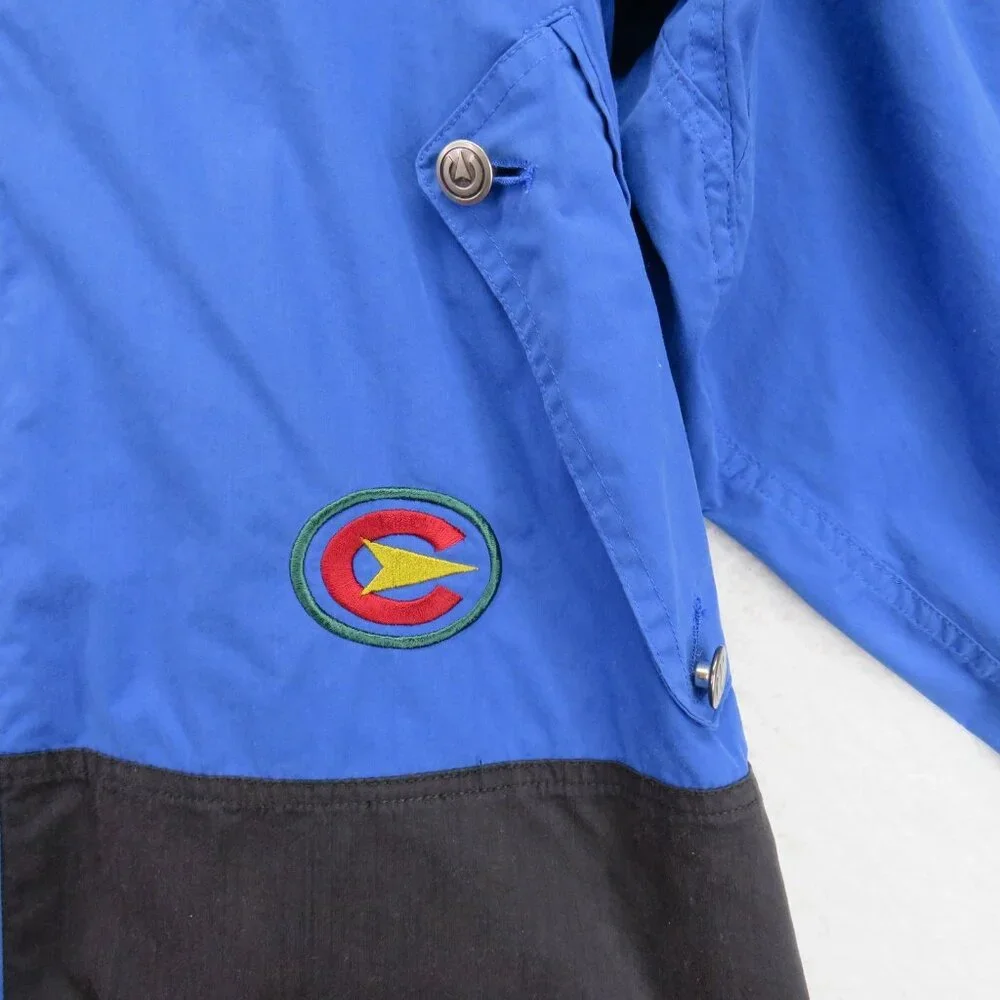 Vintage ColourSport Alexander Julian Jacket Mens XL Blue Black‎ Windbreaker 90s